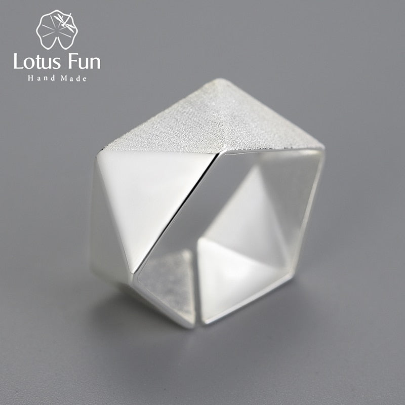 Anél Origami Geométrico - Lotus Fun